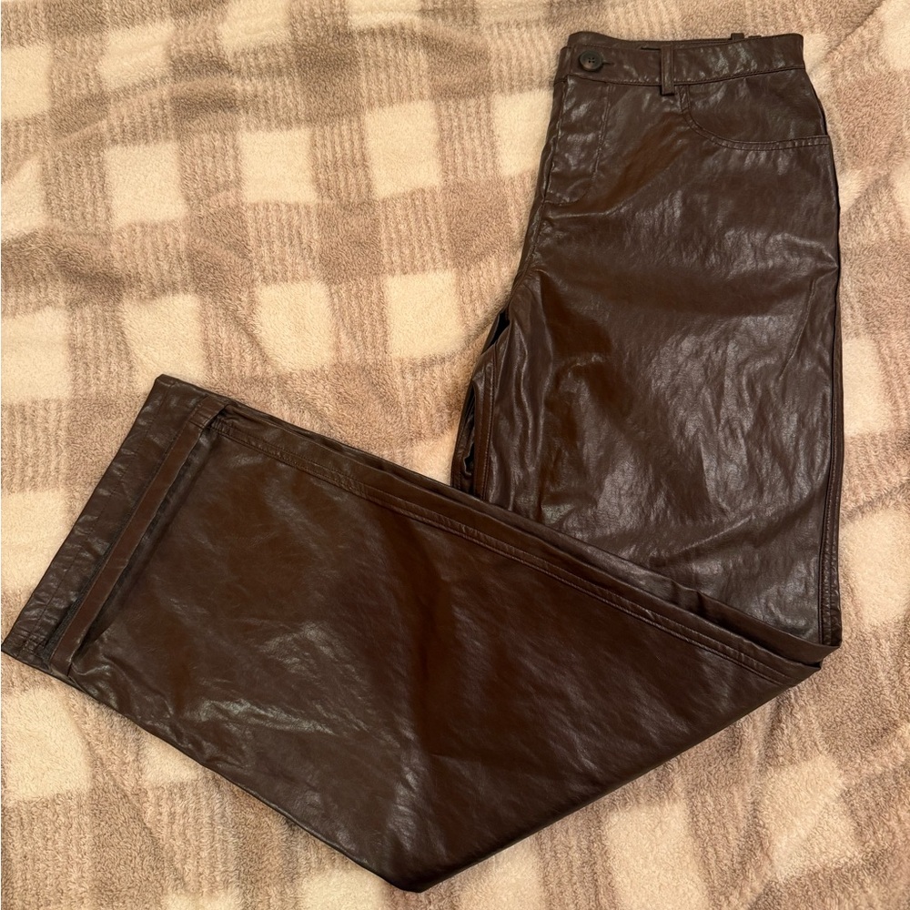 Brown Leather Pants
